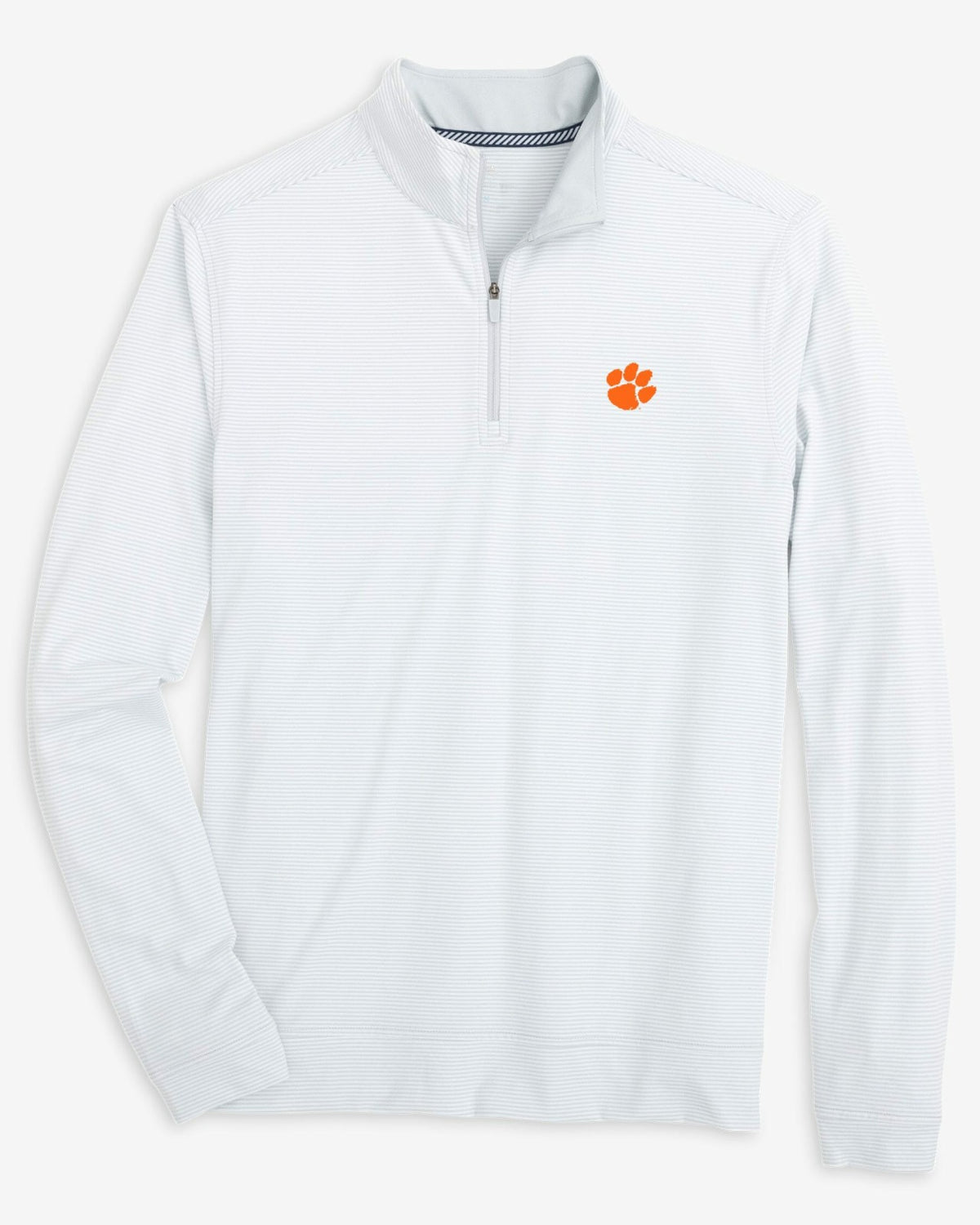 Clemson Tigers Stripe Heather Quarter Zip | Southern Tide Collegiate