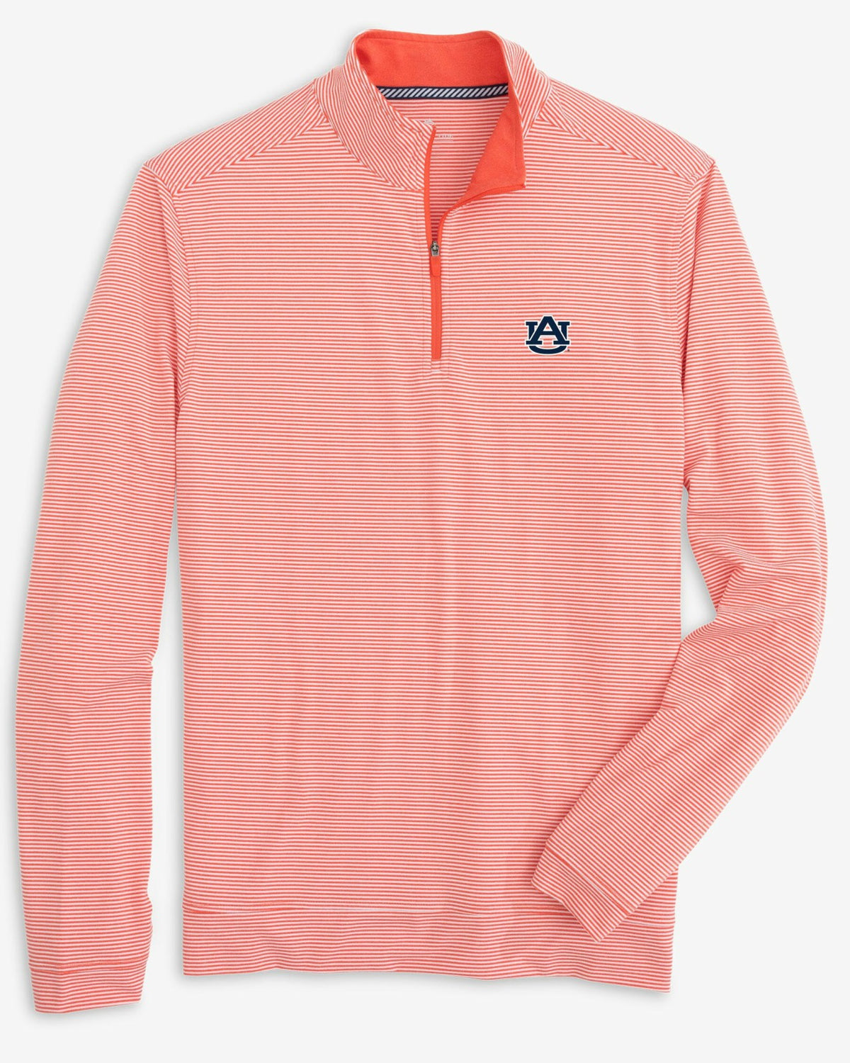 Auburn Tigers Cruiser Stripe Heather Quarter Zip | Southern Tide Collegiate