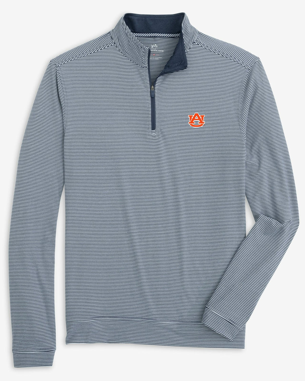Auburn Tigers Cruiser Stripe Heather Quarter Zip | Southern Tide Collegiate