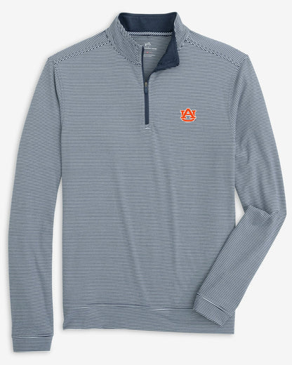 Auburn Tigers Cruiser Stripe Heather Quarter Zip | Southern Tide Collegiate