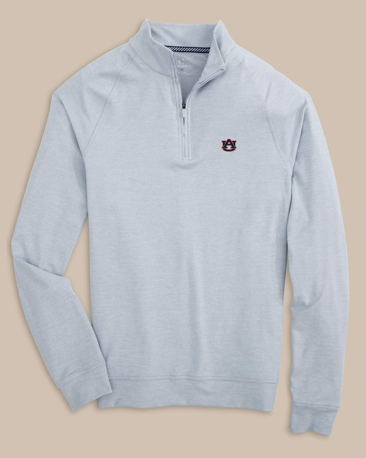Auburn Tigers Cruiser Heather Quarter Zip Pullover | Southern Tide Collegiate