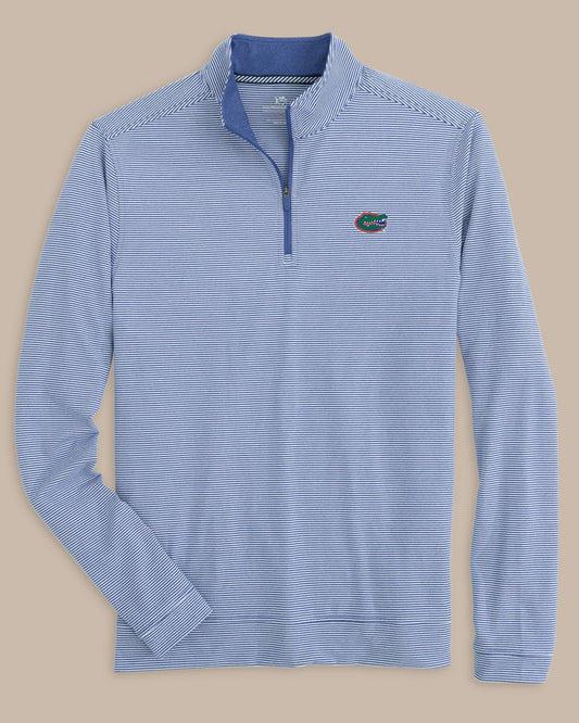 Florida Gators Stripe Heather Quarter Zip | Southern Tide Collegiate
