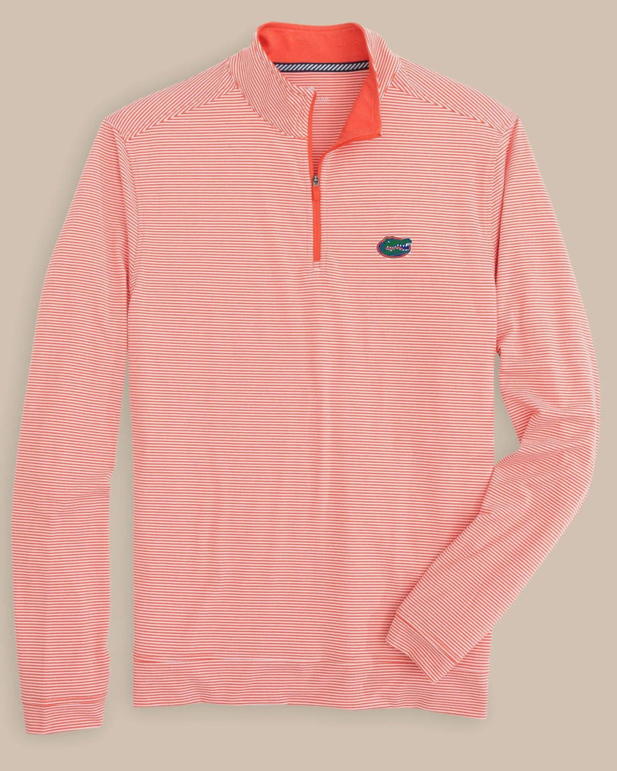 Florida Gators Stripe Heather Quarter Zip | Southern Tide Collegiate