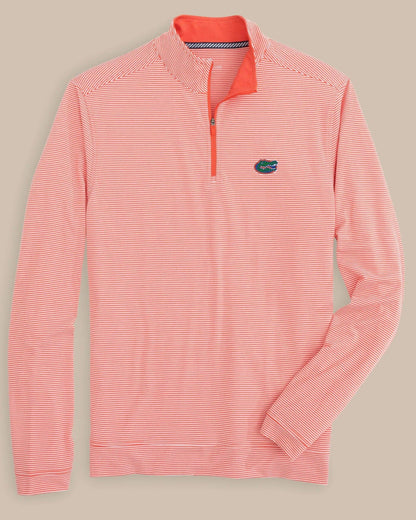 Florida Gators Stripe Heather Quarter Zip | Southern Tide Collegiate