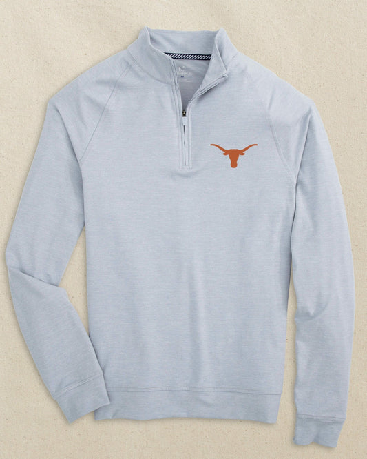 Texas Longhorns Cruiser Heather Quarter Zip | Southern Tide Collegiate
