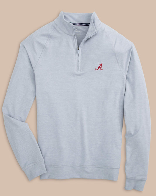 Alabama Crimson Tide Cruiser Heather Quarter Zip | Southern Tide Collegiate