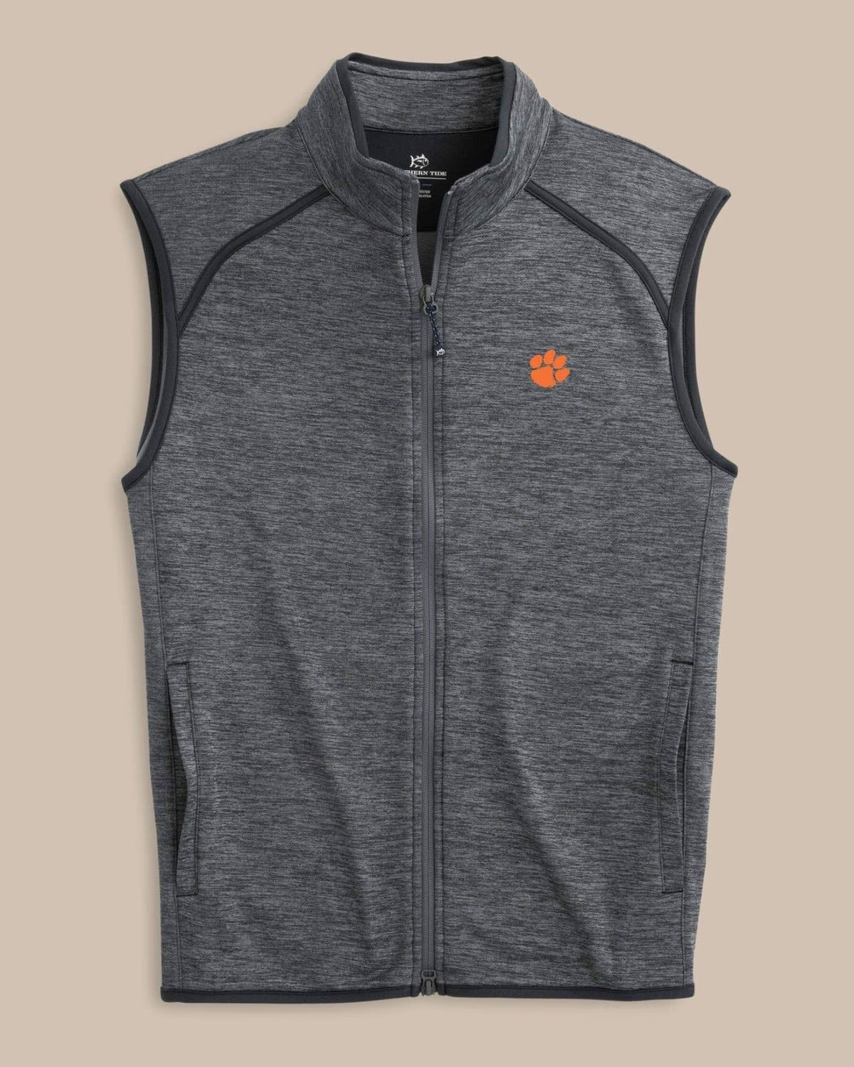 Clemson Tigers Baybrook Heather Vest | Southern Tide Collegiate