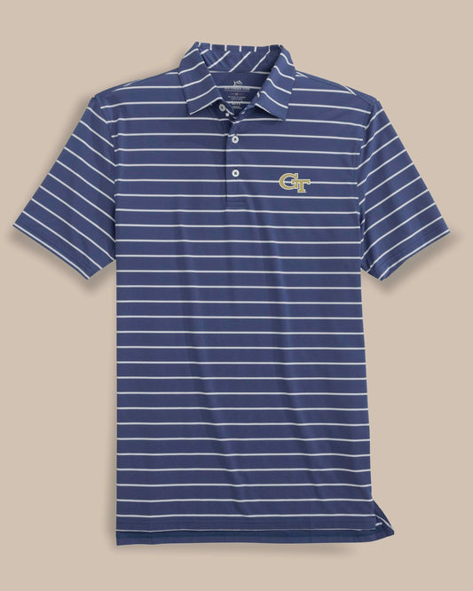 Georgia Tech Brreeze Stripe Polo | Southern Tide Collegiate