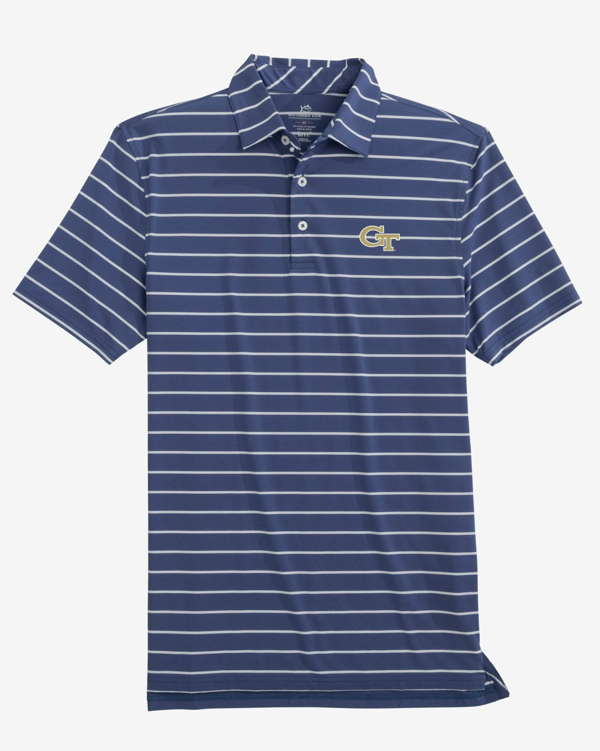 Georgia Tech Brreeze Stripe Polo | Southern Tide Collegiate