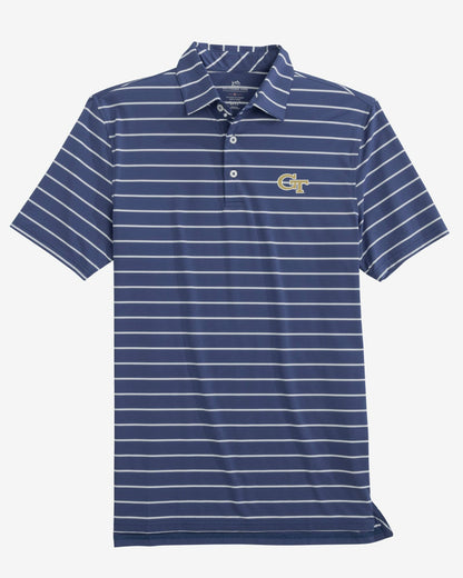 Georgia Tech Brreeze Stripe Polo | Southern Tide Collegiate