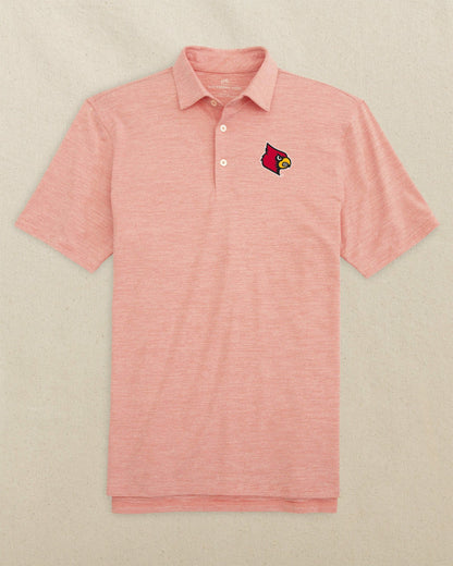 Louisville Cardinals Driver Spacedye Polo | Southern Tide Collegiate