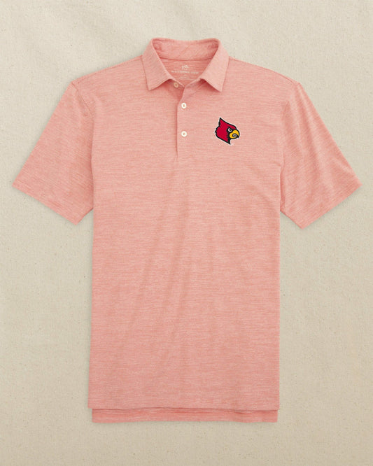 Louisville Cardinals Driver Spacedye Polo | Southern Tide Collegiate