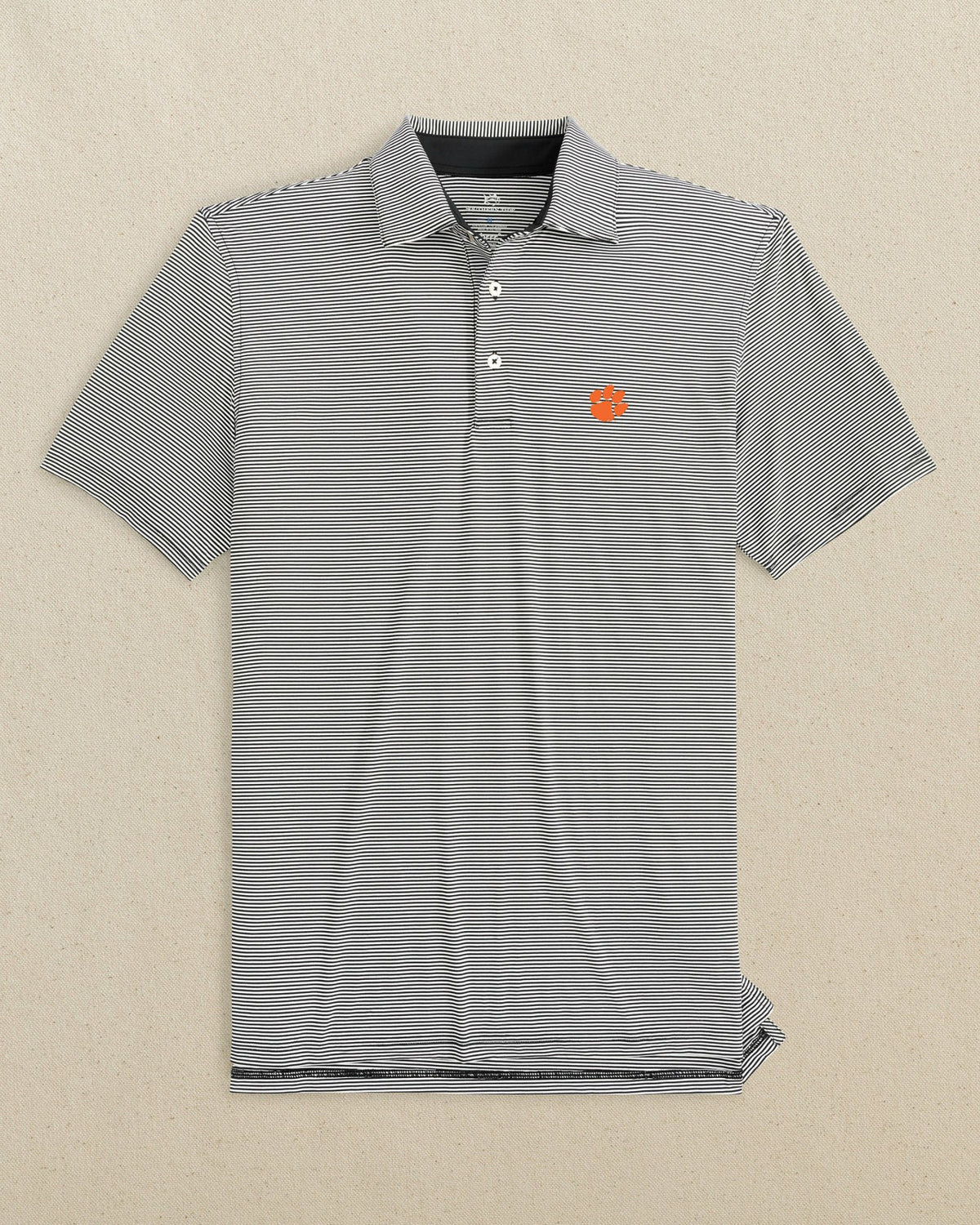 Clemson brrr°®-eeze Meadowbrook Stripe Polo | Southern Tide Collegiate