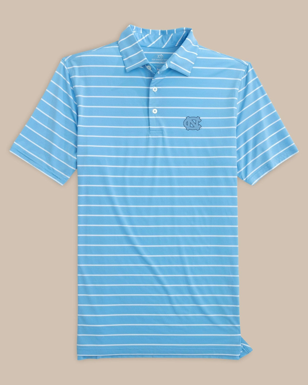 UNC Tar Heels brrr°®-eeze Stripe Polo | Southern Tide Collegiate