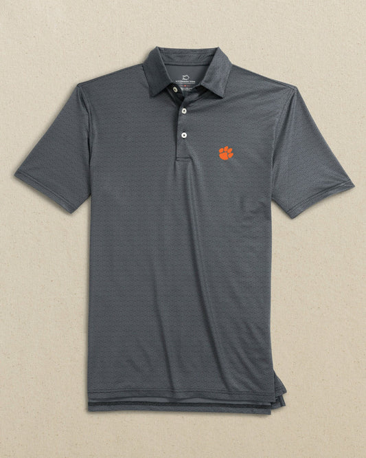 Clemson Tigers Driver ST Geo Printed Polo | Southern Tide Collegiate