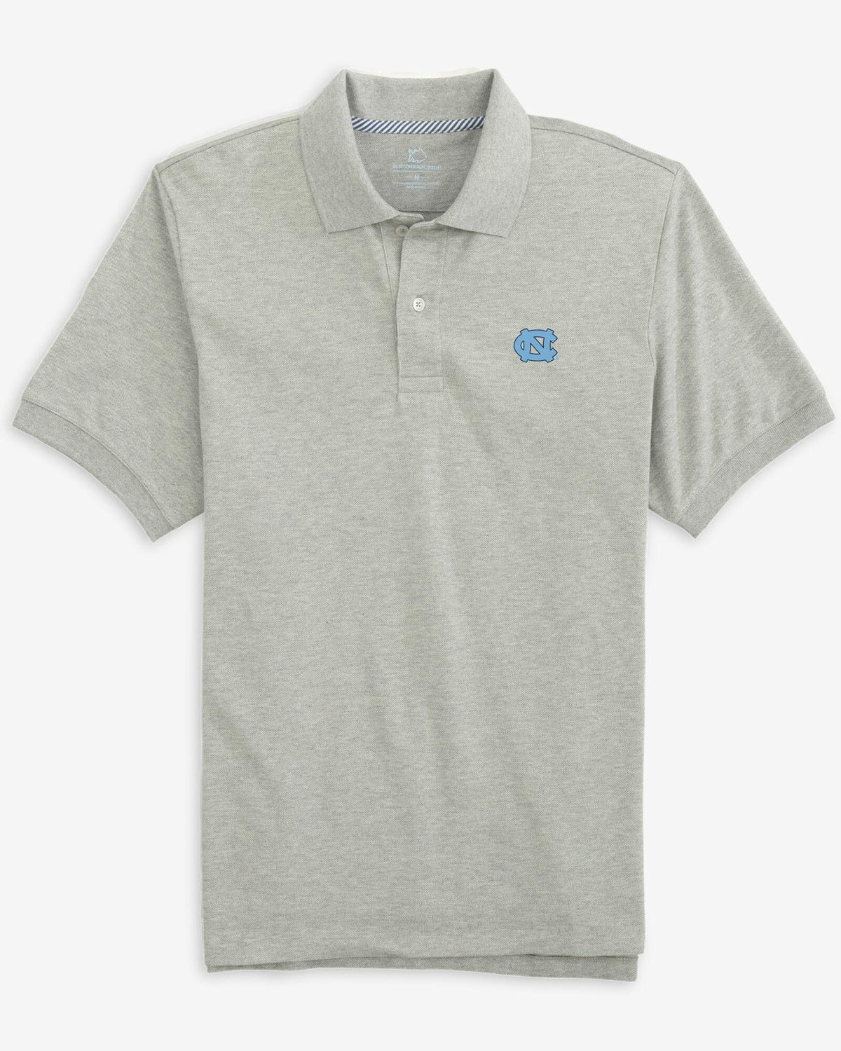 UNC Tar Heels Skipjack Polo Shirt - Heather Grey – Southern Tide | Southern Tide Collegiate
