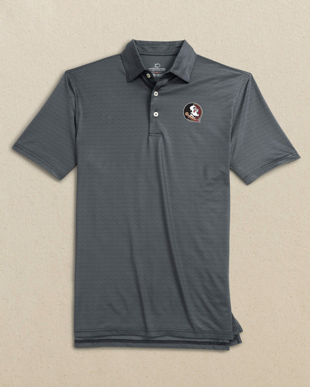 FSU Seminoles Driver ST Geo Printed Polo | Southern Tide Collegiate