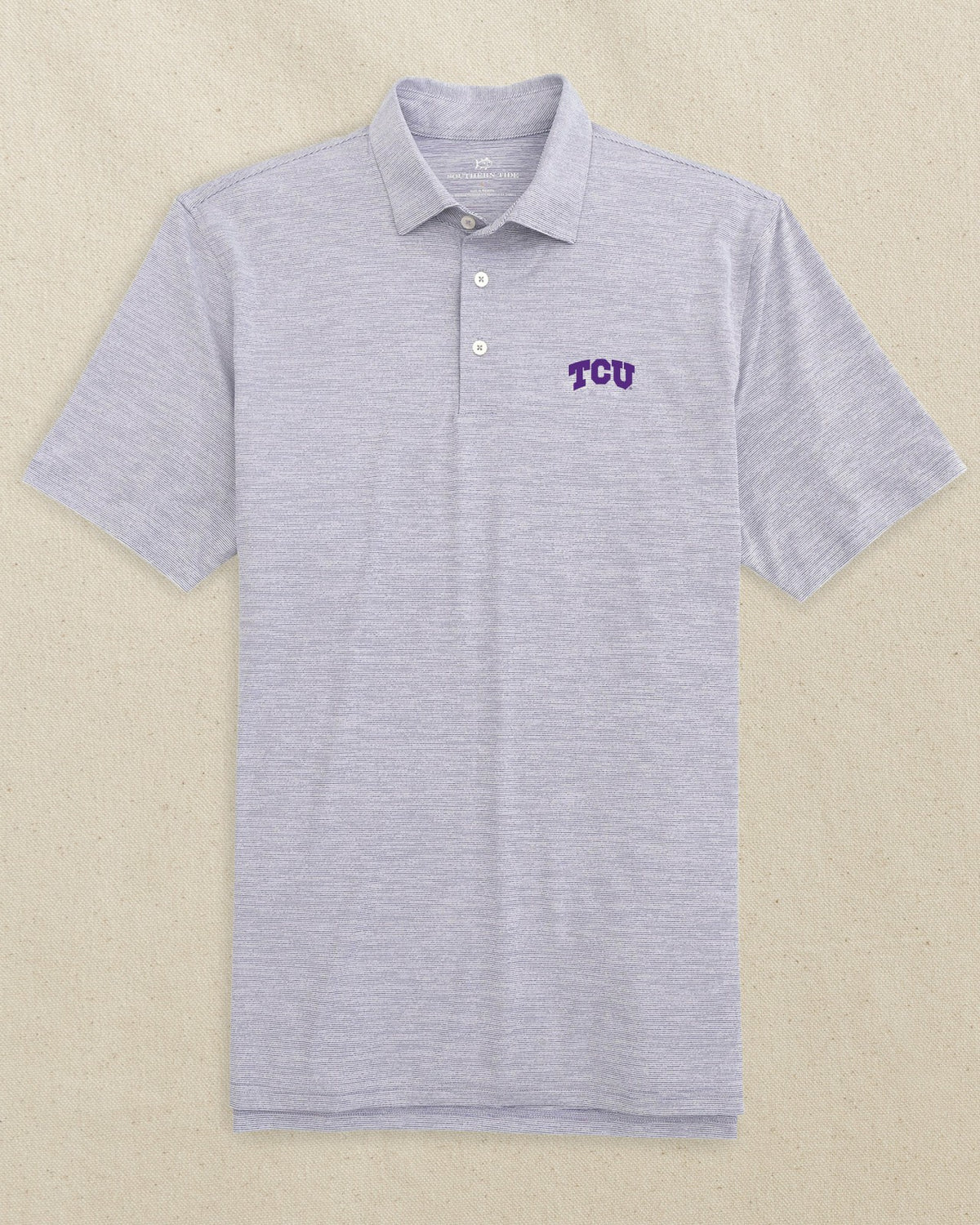 TCU Horned Frogs Driver Spacedye Polo Shirt | Southern Tide Collegiate