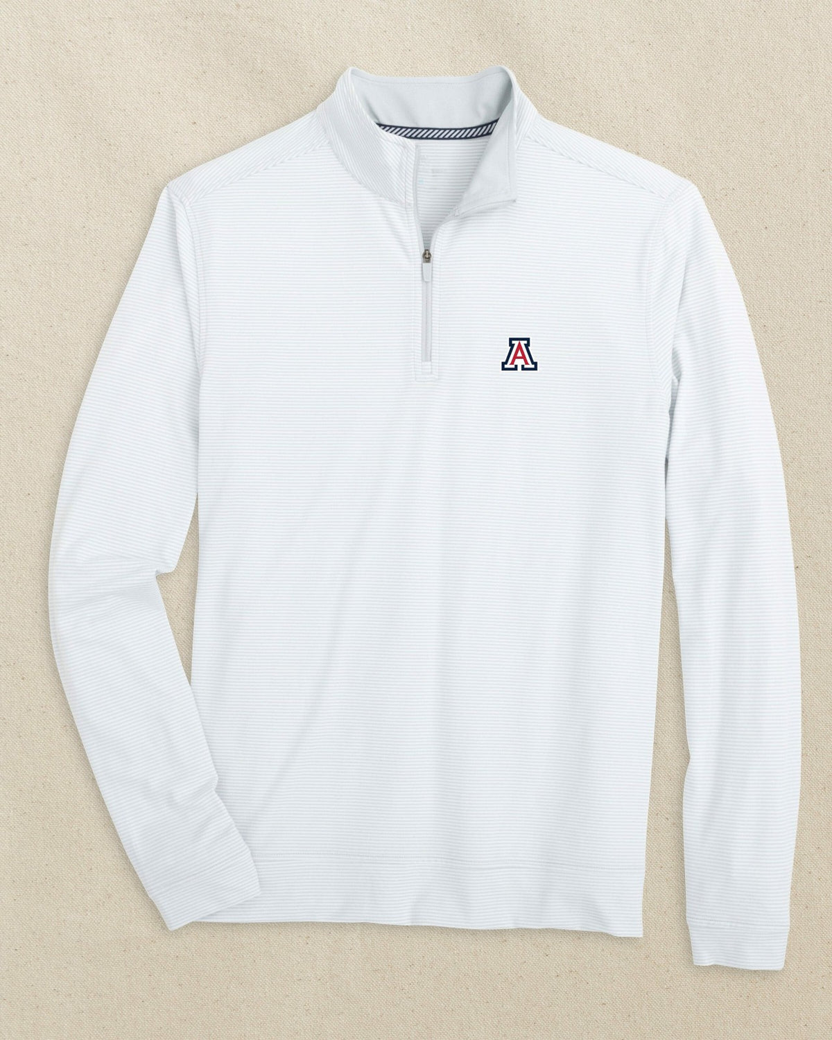 Arizona Wildcats Cruiser Stripe Quarter Zip | Southern Tide Collegiate