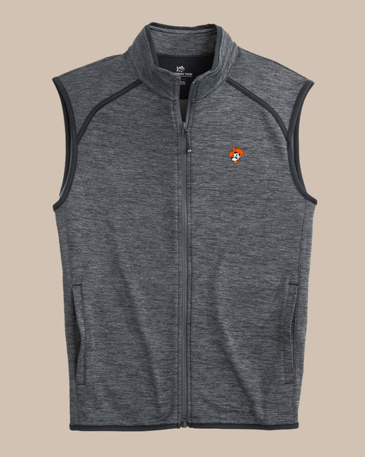 Oklahoma State Cowboys Baybrook Heather Vest | Southern Tide Collegiate