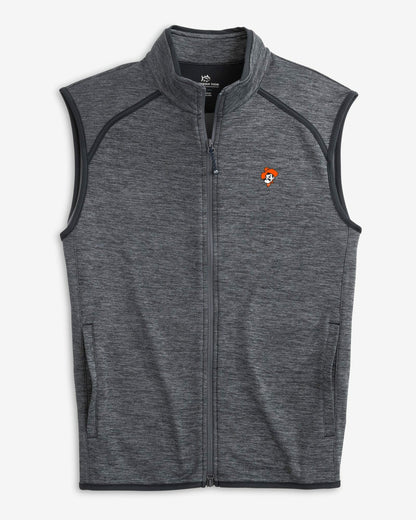 Oklahoma State Cowboys Baybrook Heather Vest | Southern Tide Collegiate