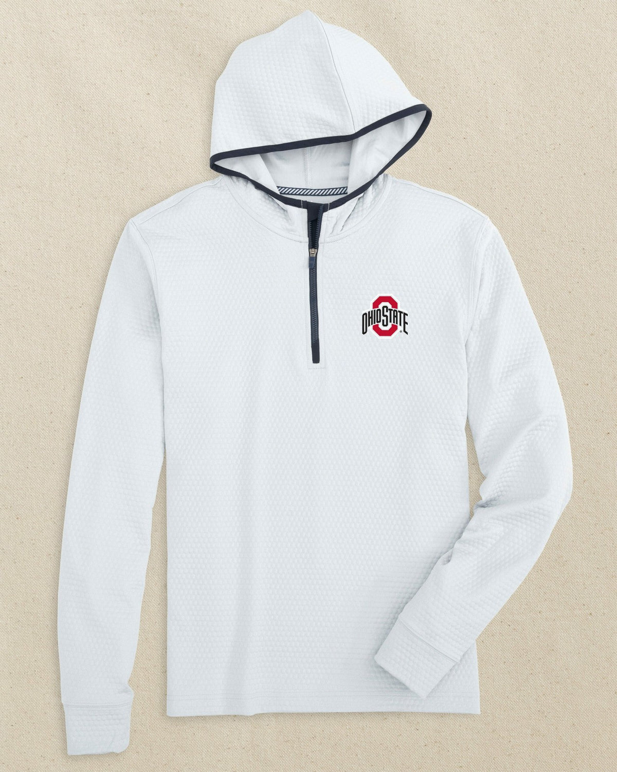 Ohio State Buckeyes Scuttle Quarter Zip Hoodie | Southern Tide Collegiate