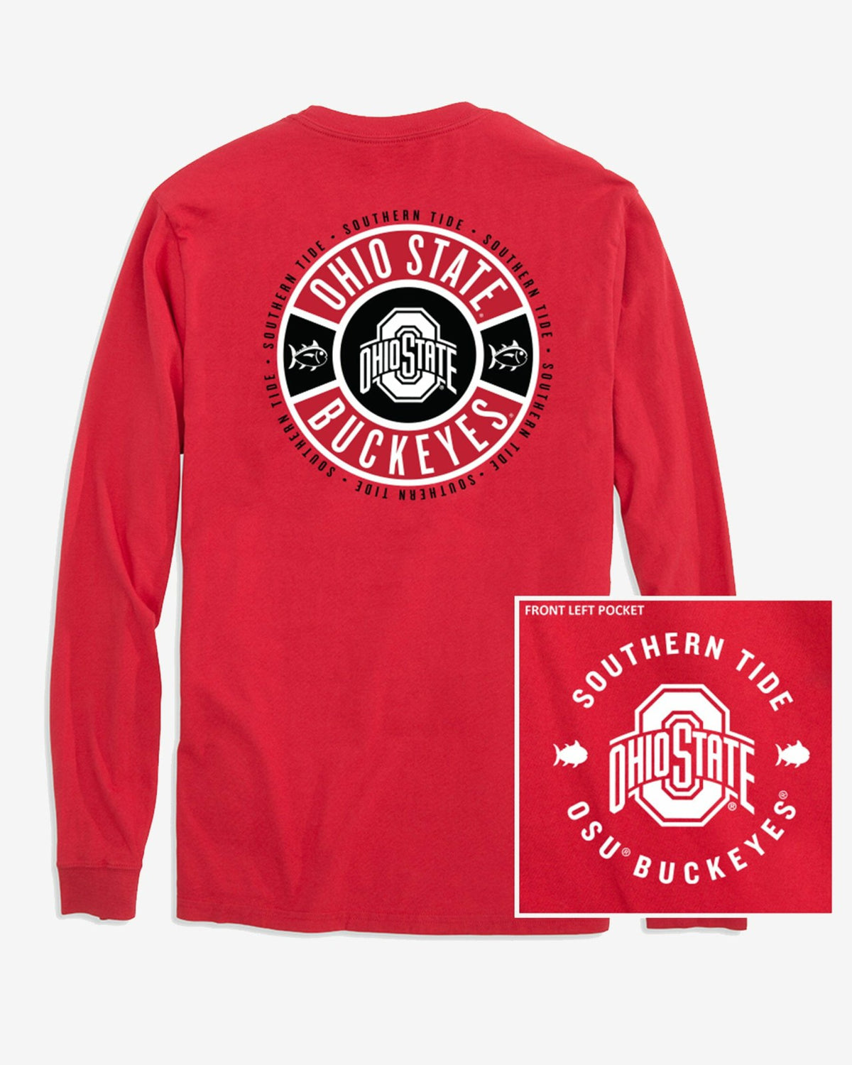 Ohio State Buckeyes Ring Badge T-Shirt | Southern Tide Collegiate