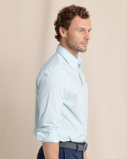Charleston Mint Granby Stripe Long Sleeve Shirt | Southern Tide Sale