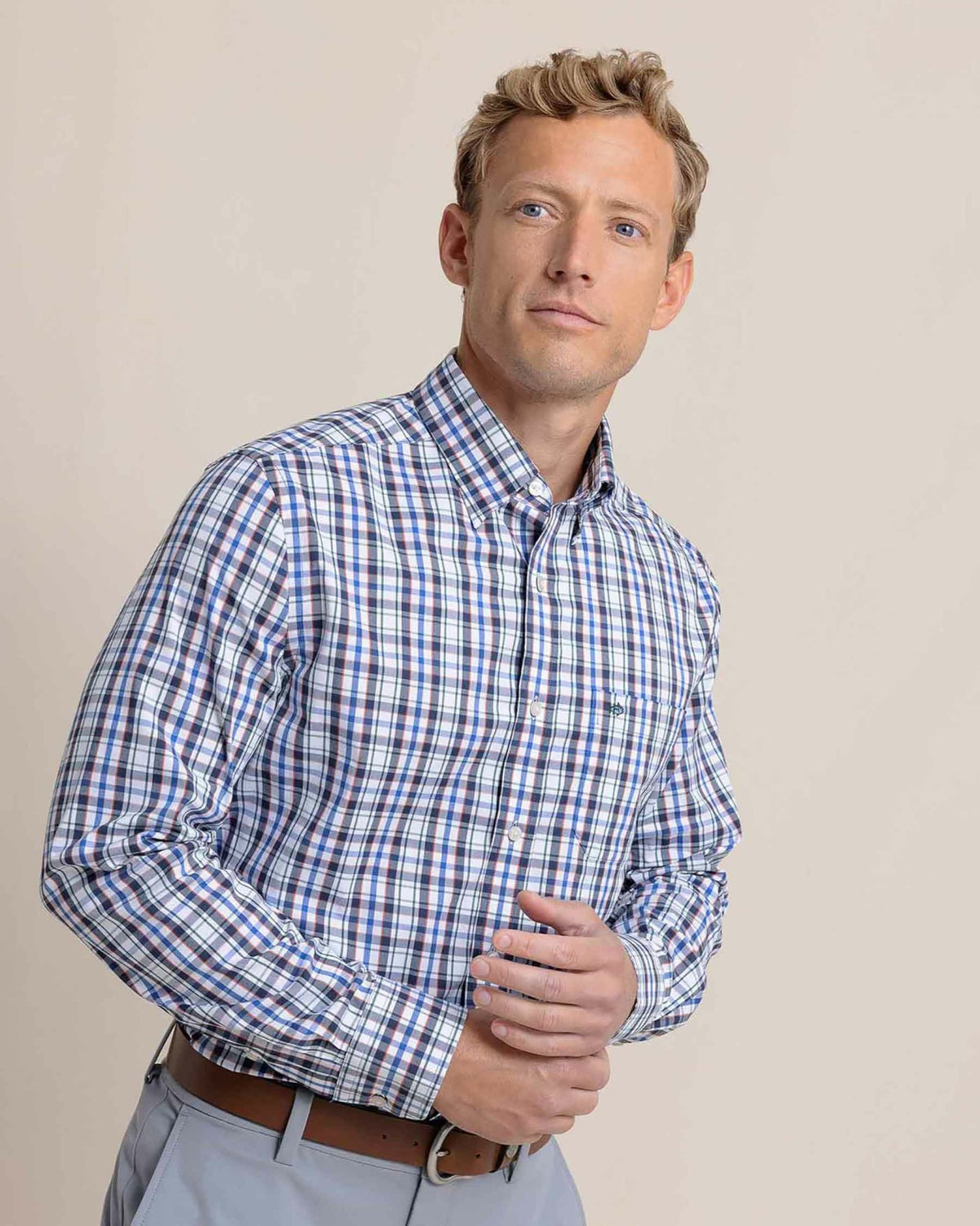 Charleston Master Plaid Long Sleeve Sport Shirt | Southern Tide Sale