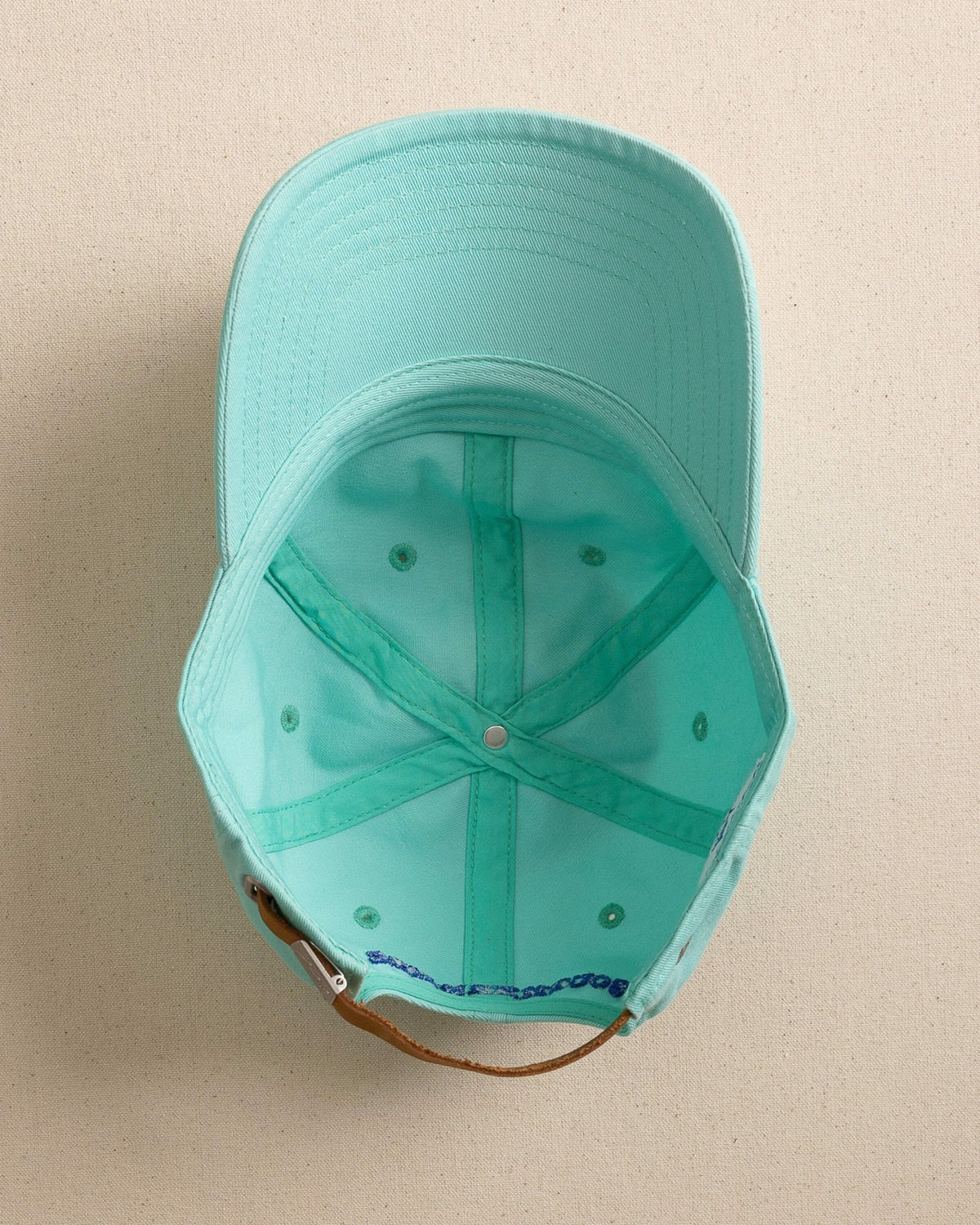 Mini Skipjack Leather Strap Hat - Turtle Green | Southern Tide Sale