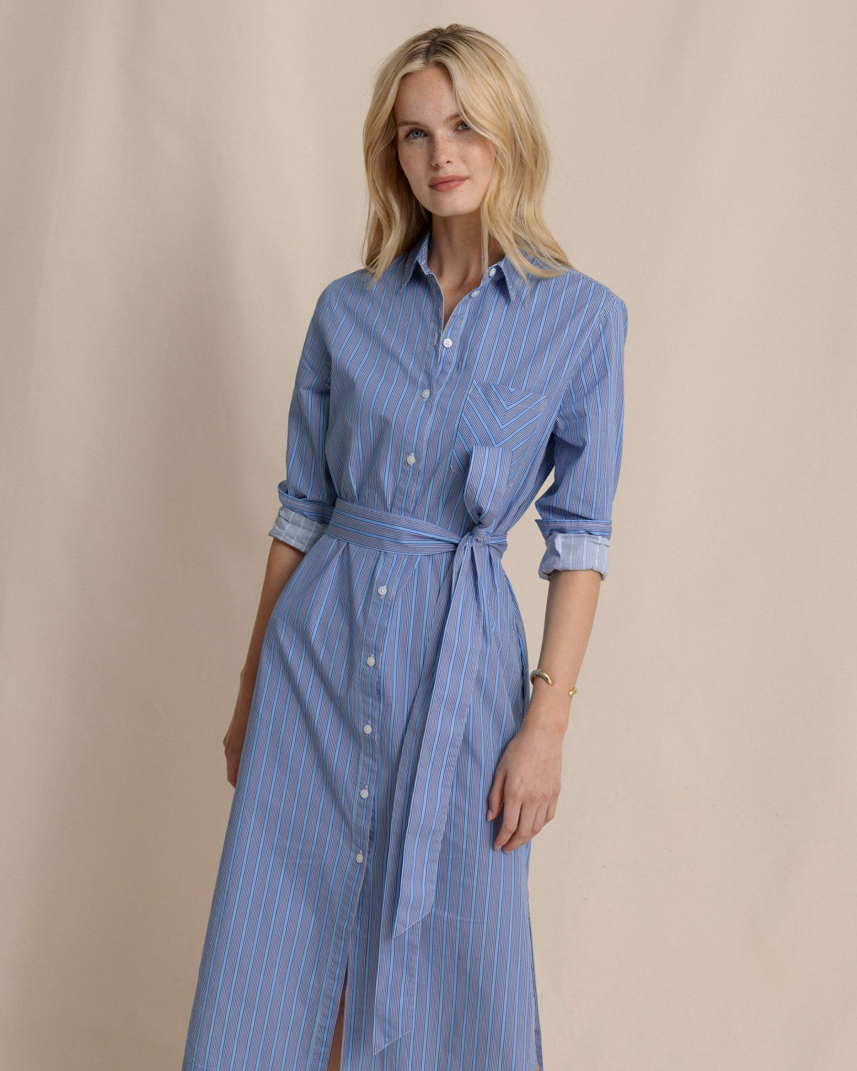 Trista Striped Midi Shirt Dress | Southern Tide Sale