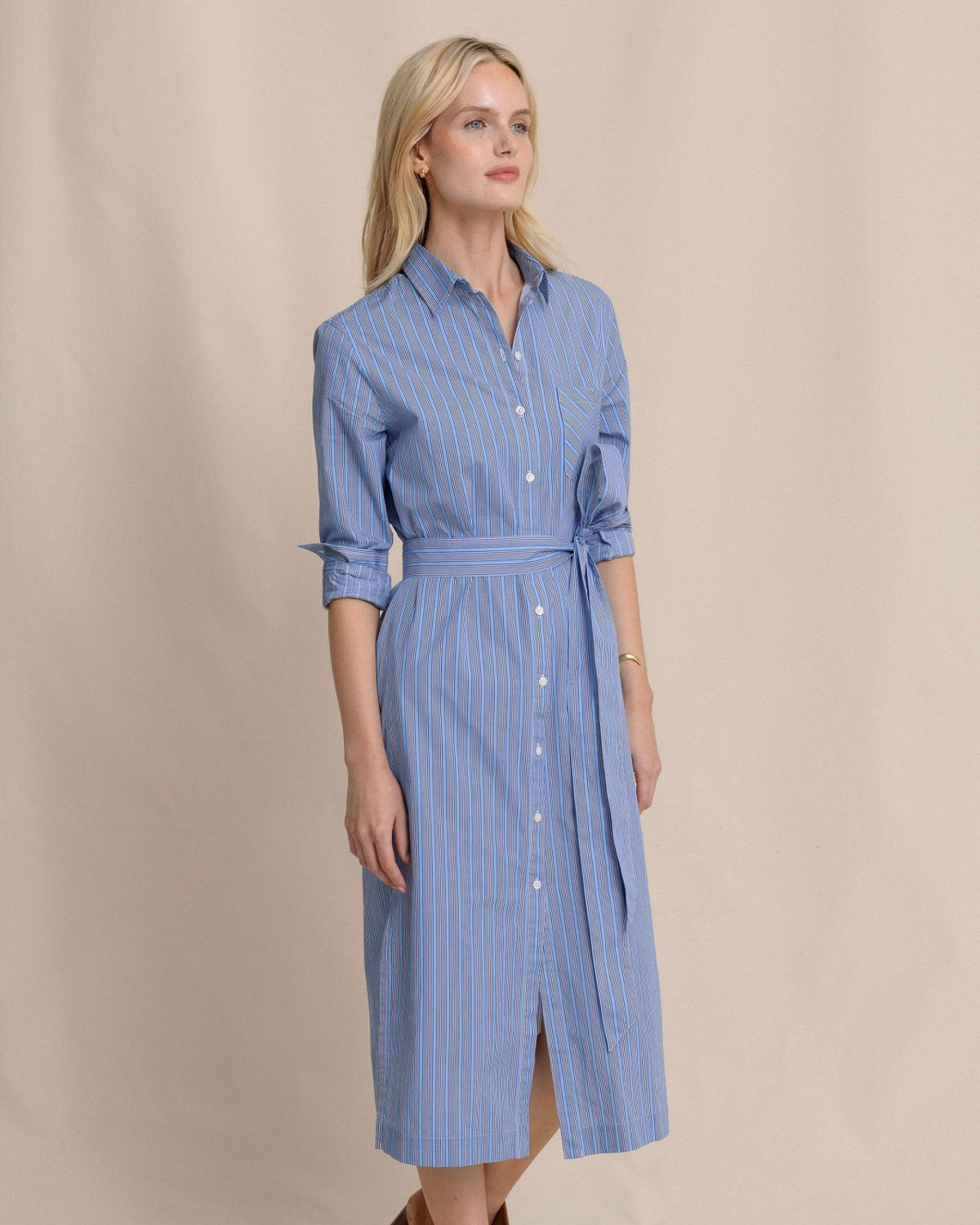Trista Striped Midi Shirt Dress | Southern Tide Sale