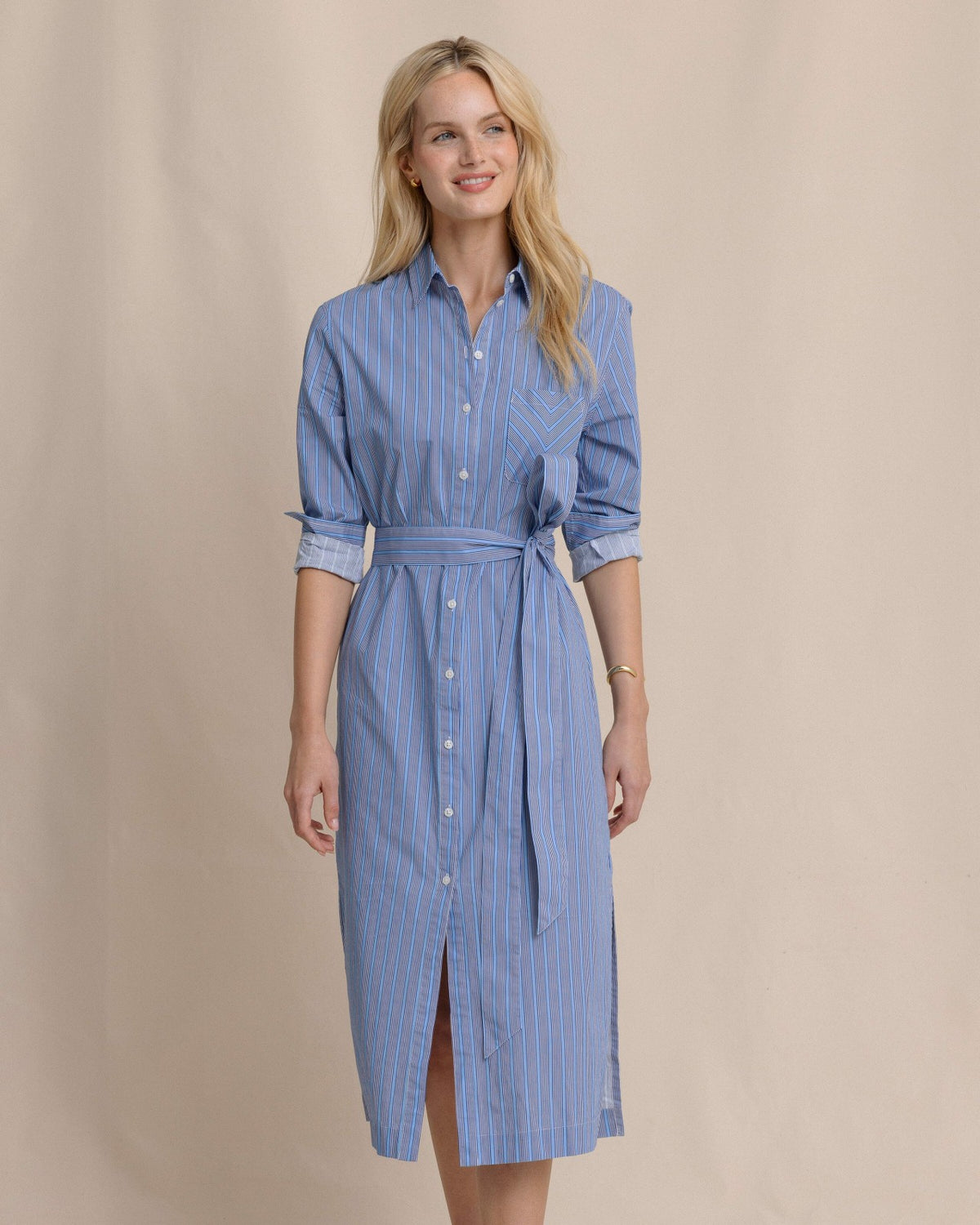 Trista Striped Midi Shirt Dress | Southern Tide Sale