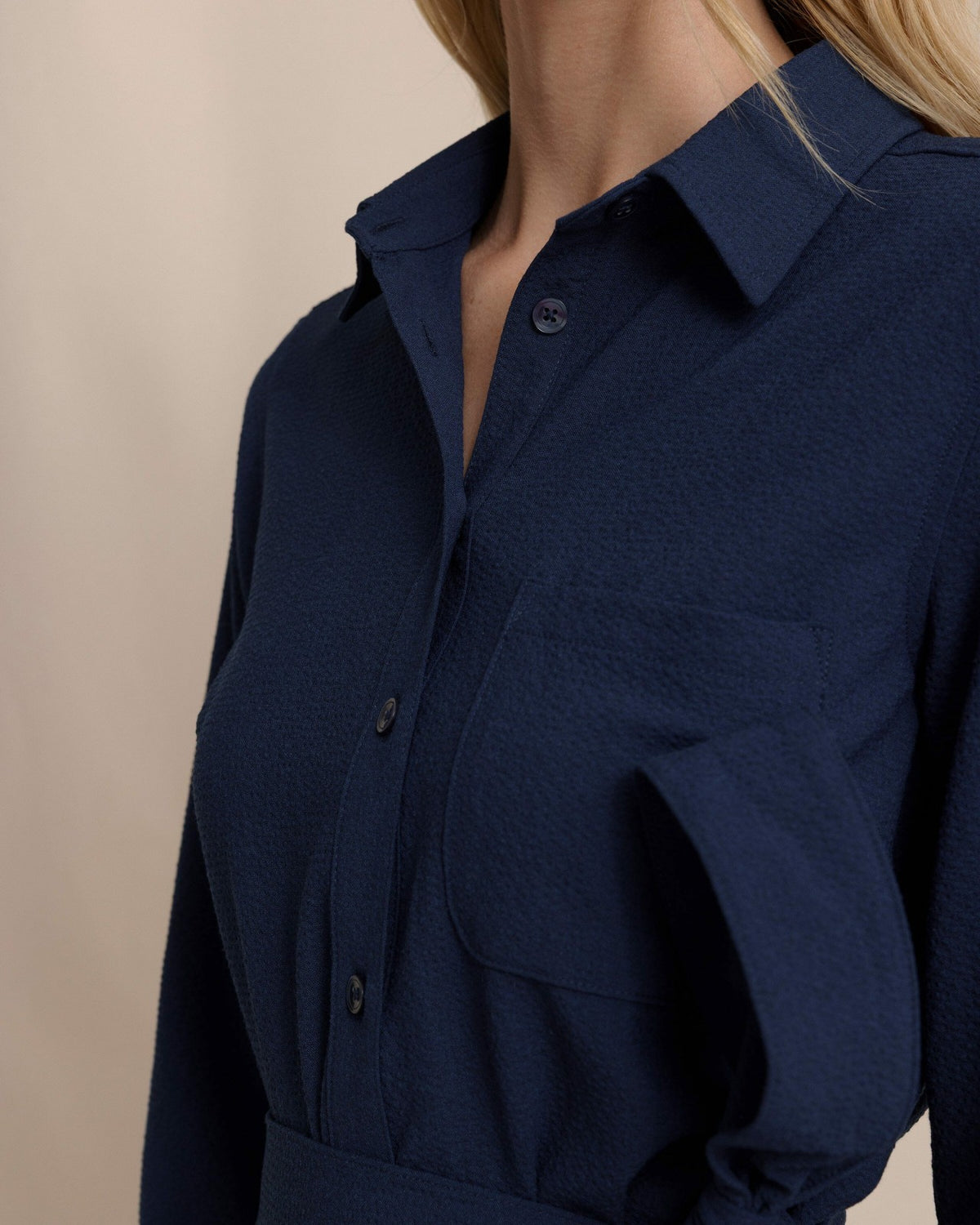 Trista Textured Midi Shirt Dress | Southern Tide Sale