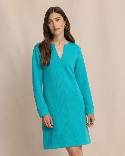 Cady Jacquard Dress - Spruce Shade | Southern Tide Sale