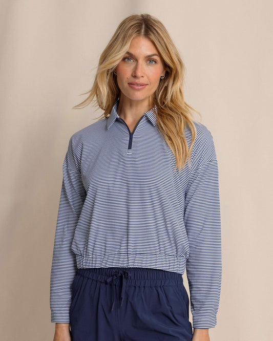 Kira Half Zip Stripe Pullover | Southern Tide Sale