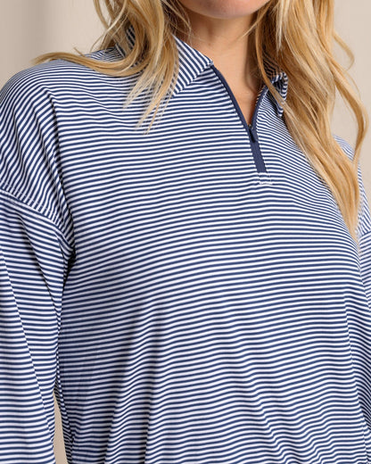 Kira Half Zip Stripe Pullover | Southern Tide Sale
